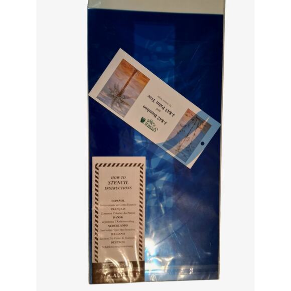 Home Decor Stencil Ease Palm Tree Jeannie Serpa New & Sealed Instructions J-843 - Picture 5 of 5